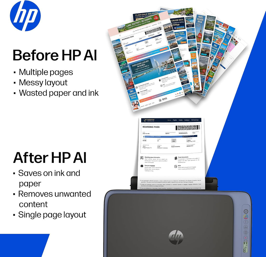 HP DeskJet 2921 All In One Printer | Colour | Wireless | Easy Setup & Reliable Wi-Fi | 3 months free Instant Ink Included | Print, Scan & Copy