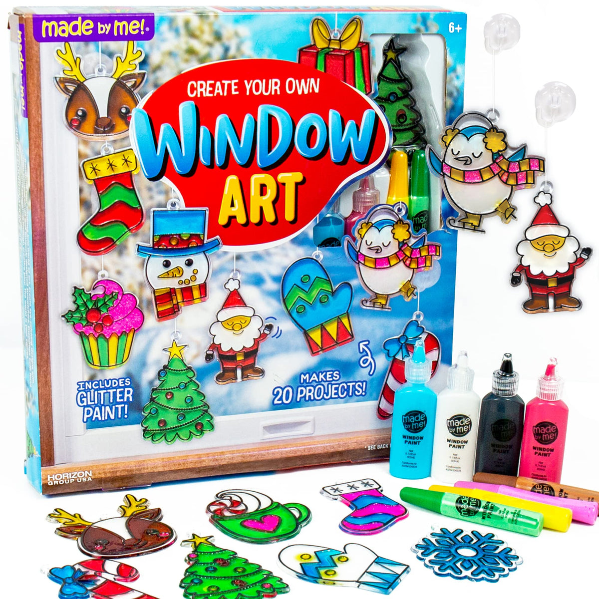 Made By Me Create Your Own Window Art Kit, Suncatchers, Makes 20+ Projects
