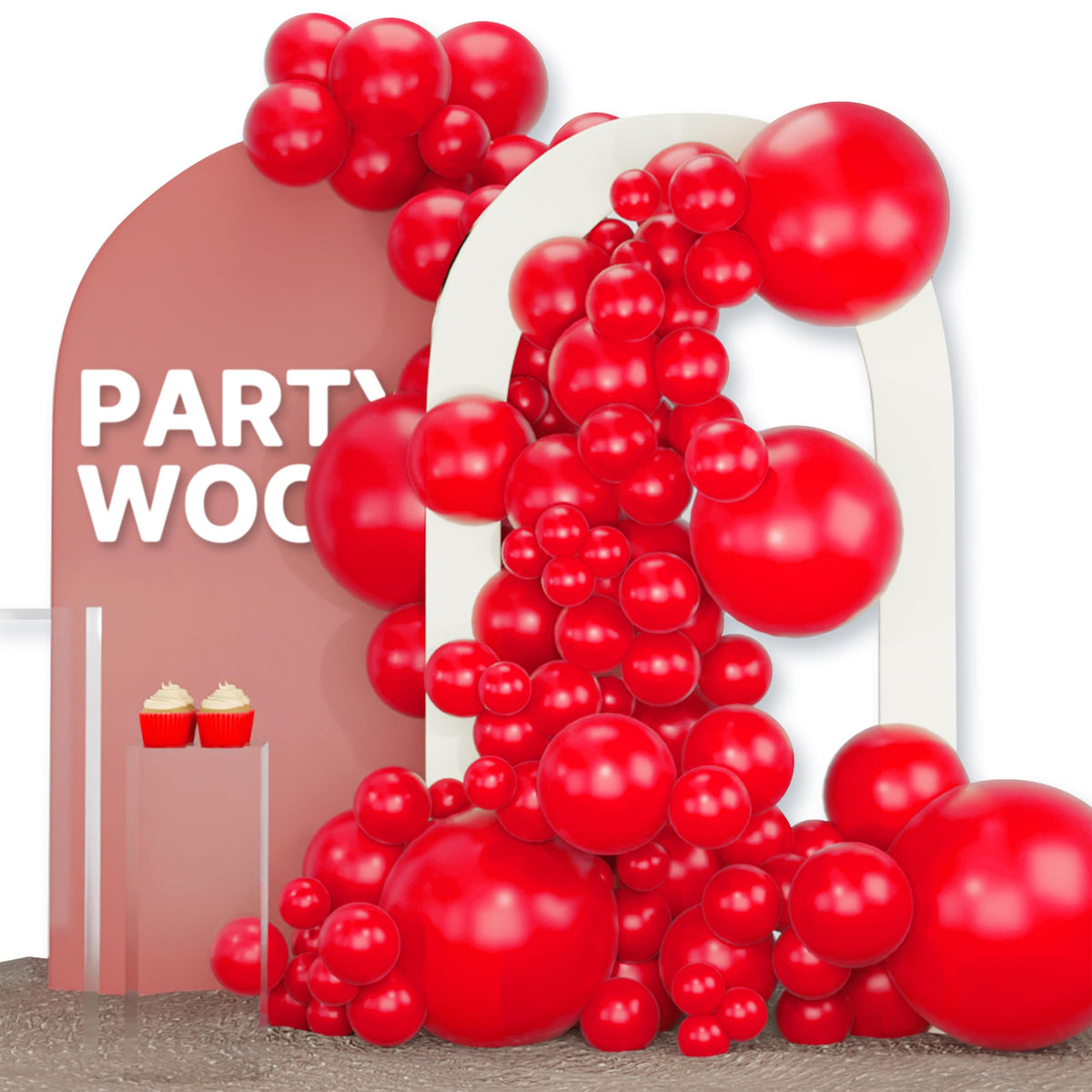 PartyWoo Dark Purple Balloons 120pcs Royal Purple Color Different Sizes