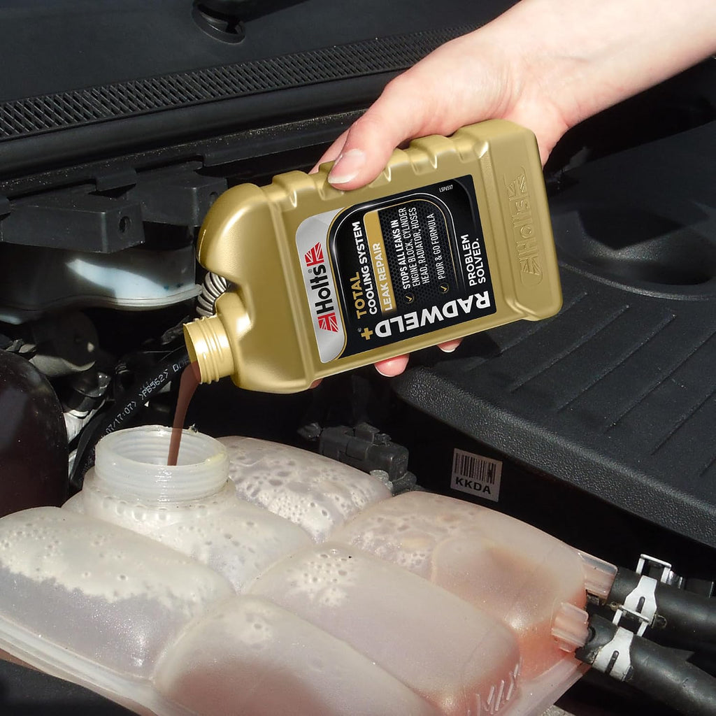 Holts Radweld Plus Coolant Leak Repair, Total Coolant Leak Repair, Industry Leading Car Radiator Leak Sealant, Easy To Use, Seal Engine Block, Cylinder Head, Hoses & More, Suitable For All Cars, 250ml