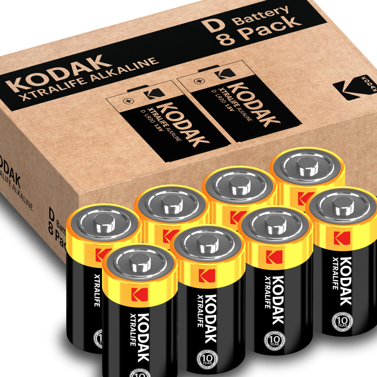 KODAK AA Alkaline Batteries (60 Pack) Double A Battery, LR6 1.5V