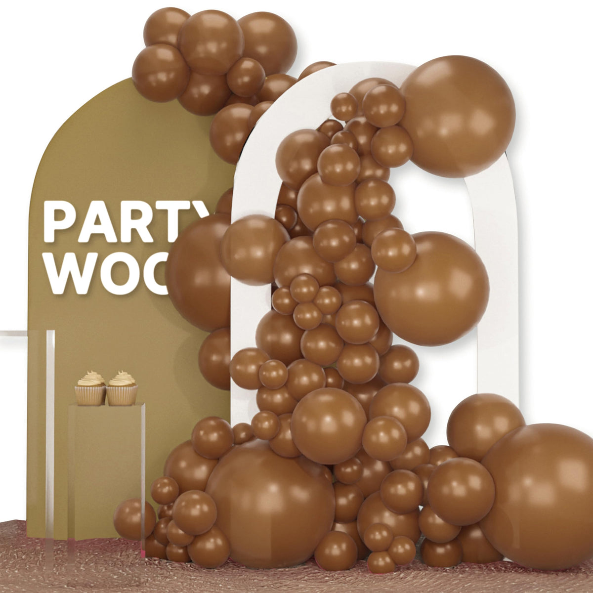 PartyWoo Dark Purple Balloons 120pcs Royal Purple Color Different Sizes
