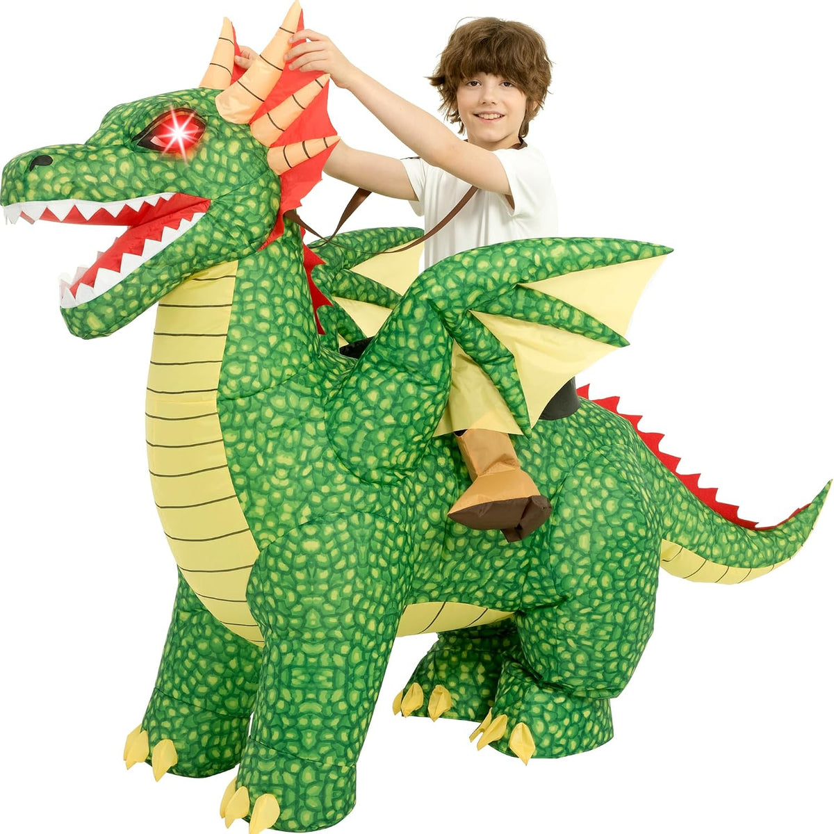 Inflatable Dinosaur Costume for Kids,Blow Up Halloween T Rex Suit