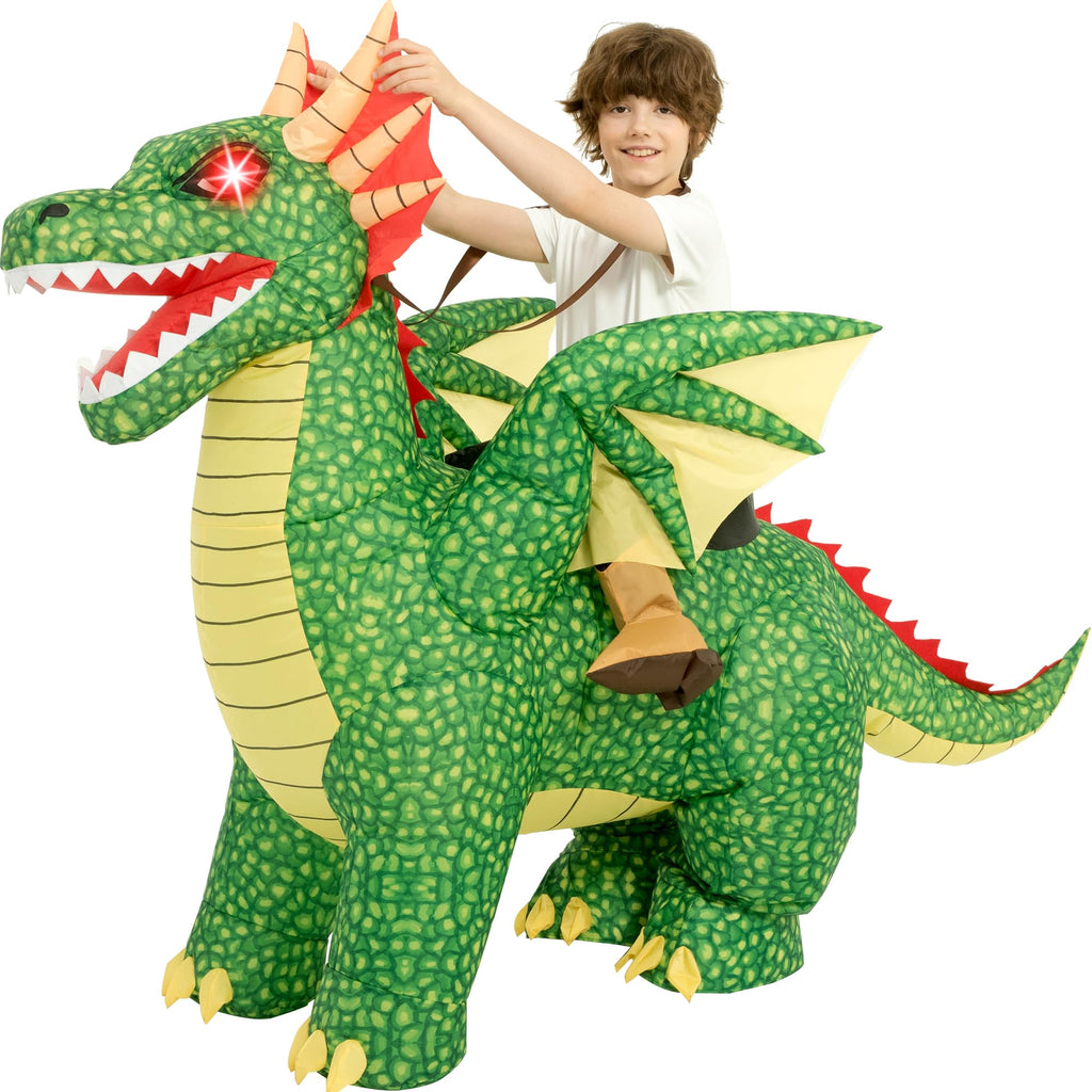 Inflatable Dinosaur Costume for Kids,Blow Up Halloween T Rex Suit