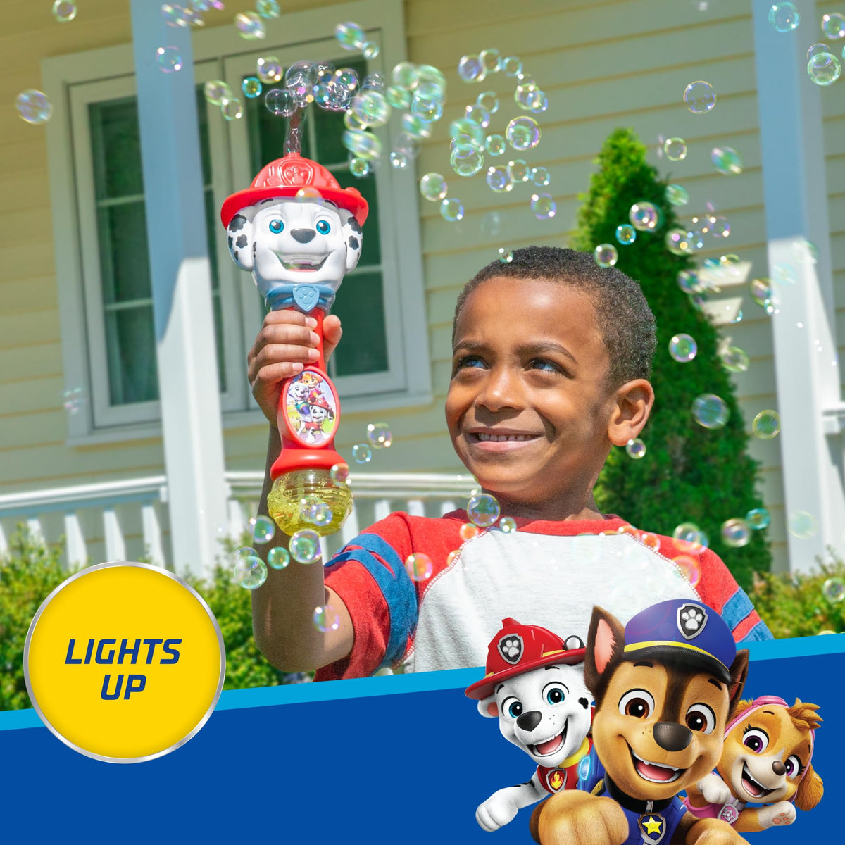 Little Kids Disney Mickey Mouse Light and Sound Musical Bubble Wand, Includes Bubble Solution, Multi (20511)