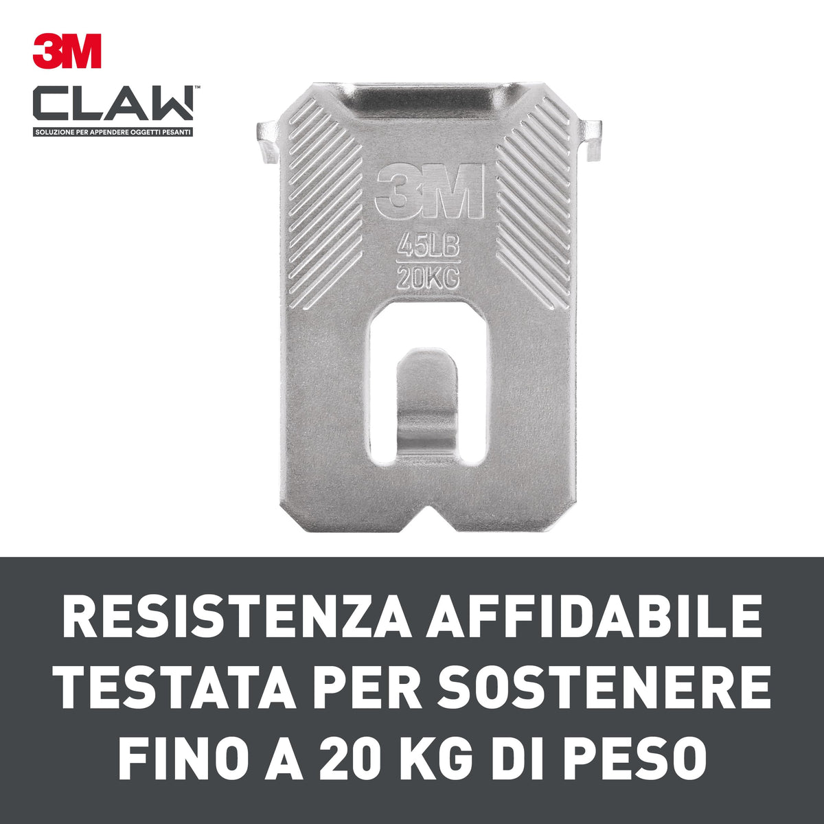 3M Claw Plasterboard Picture Hanging Wall Hooks For Hanging Home Décor, 4 Hangers, Holds up to 7 kg - Ideal for Heavyweight Items