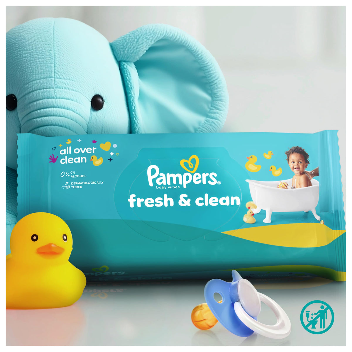 Pampers Fresh Clean Baby Wipes, 780 Count