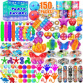 Party Favors for Kids 8-12 4-8, 150-Pack Fidget Toys Bulk, Treasure Box Toys for Classroom, Stocking Stuffers Goodie Bags, Classroom Prizes, Birthday Holiday for Boys Girls