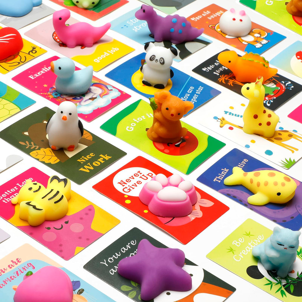80 Pcs Party Favors for Kids 4-8, Kawaii Squishies Mochi Squishy Toys Bulk