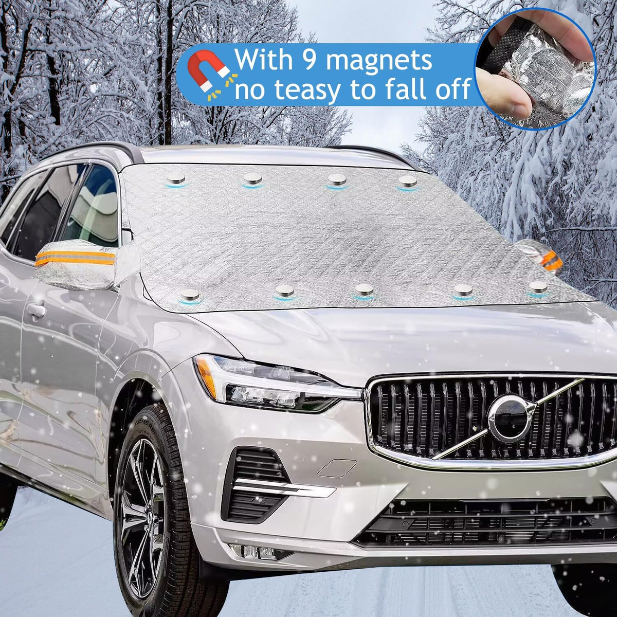 Magnetic Car Windscreen Cover for Winter Snow and Ice