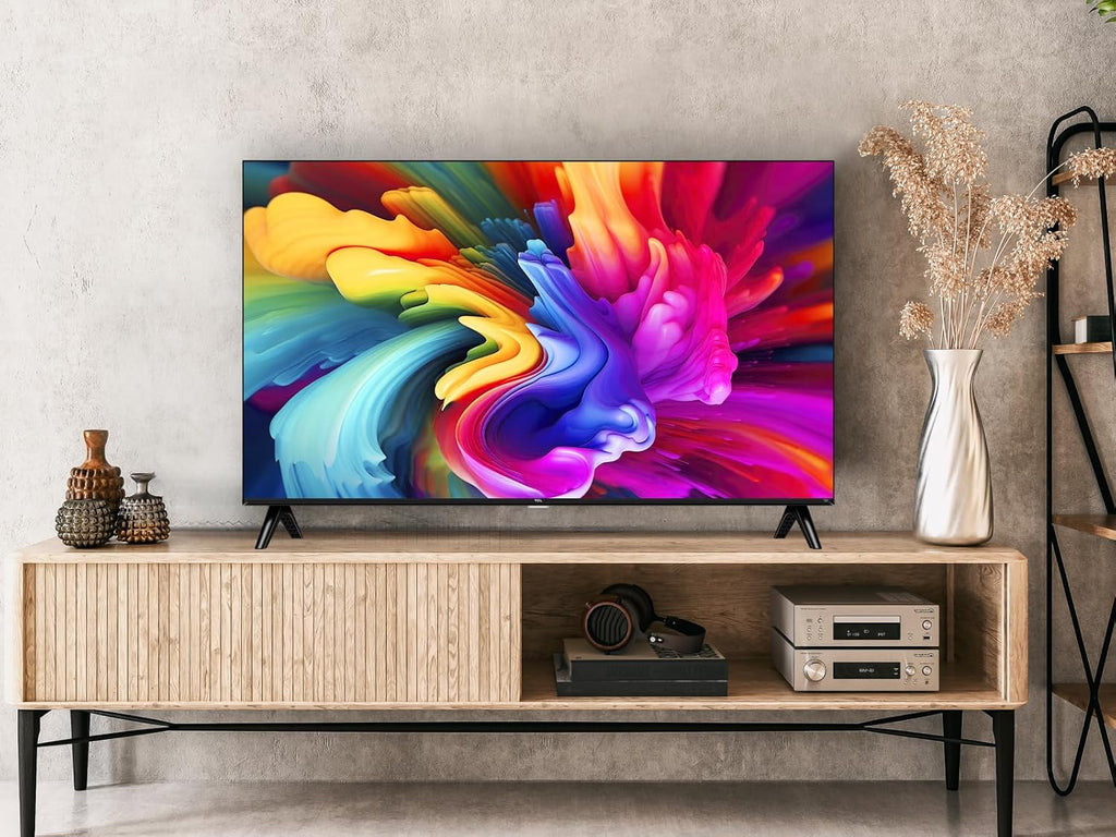 TCL 32SF560-UK 32 Inch Full HD QLED HDR Smart TV with Fire TV Press & Ask Alexa, Metallic Bezel-Less Design