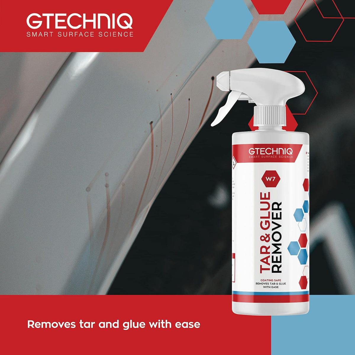 Gtechniq W7 Tar and Glue Remover for Cars, 500ml