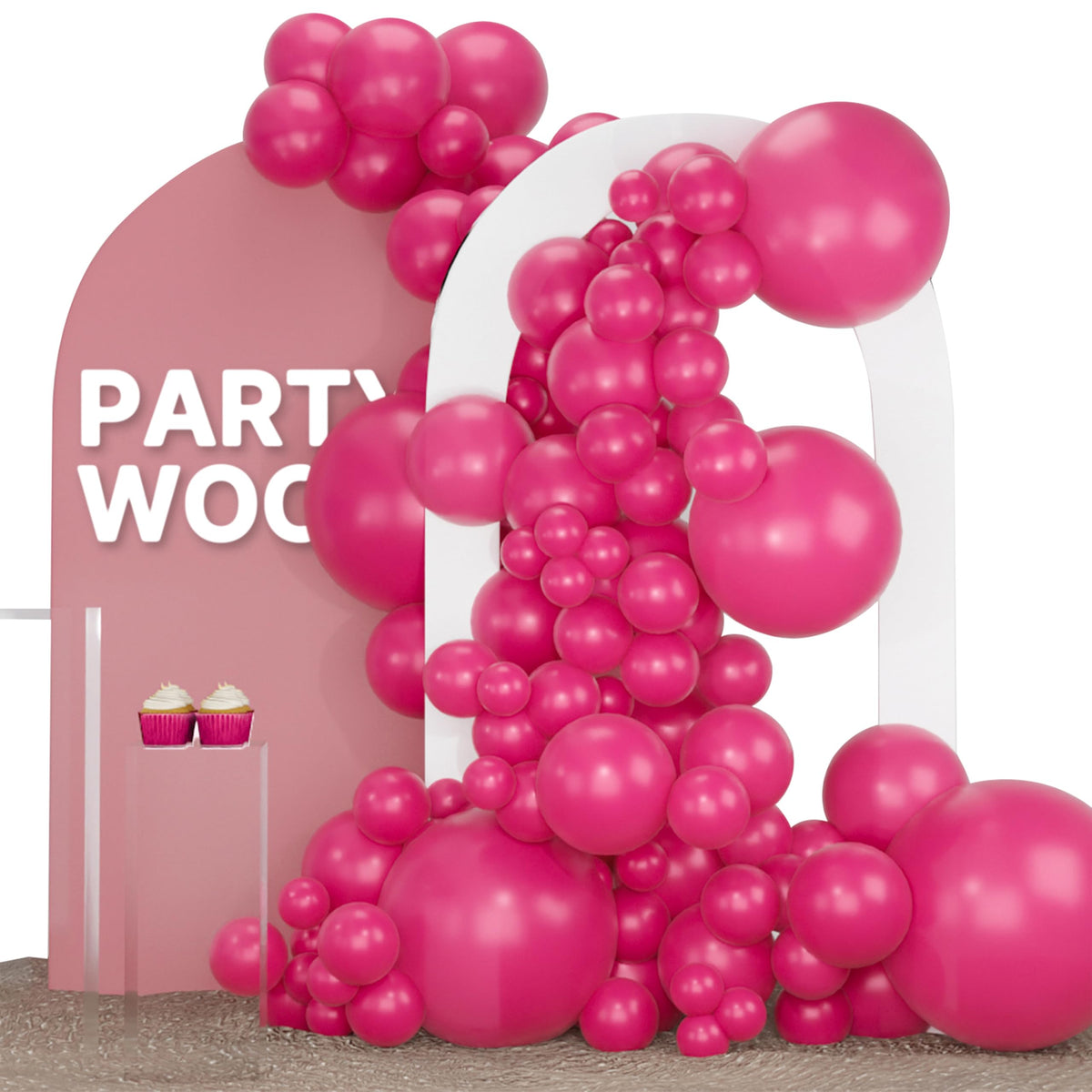 PartyWoo Dark Purple Balloons 120pcs Royal Purple Color Different Sizes