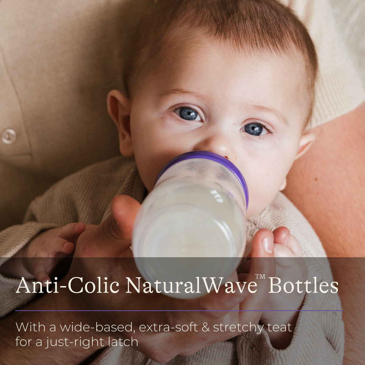 Lansinoh Anti Colic Baby Bottles 240 ml - 2 Pack - Medium Flow Teats