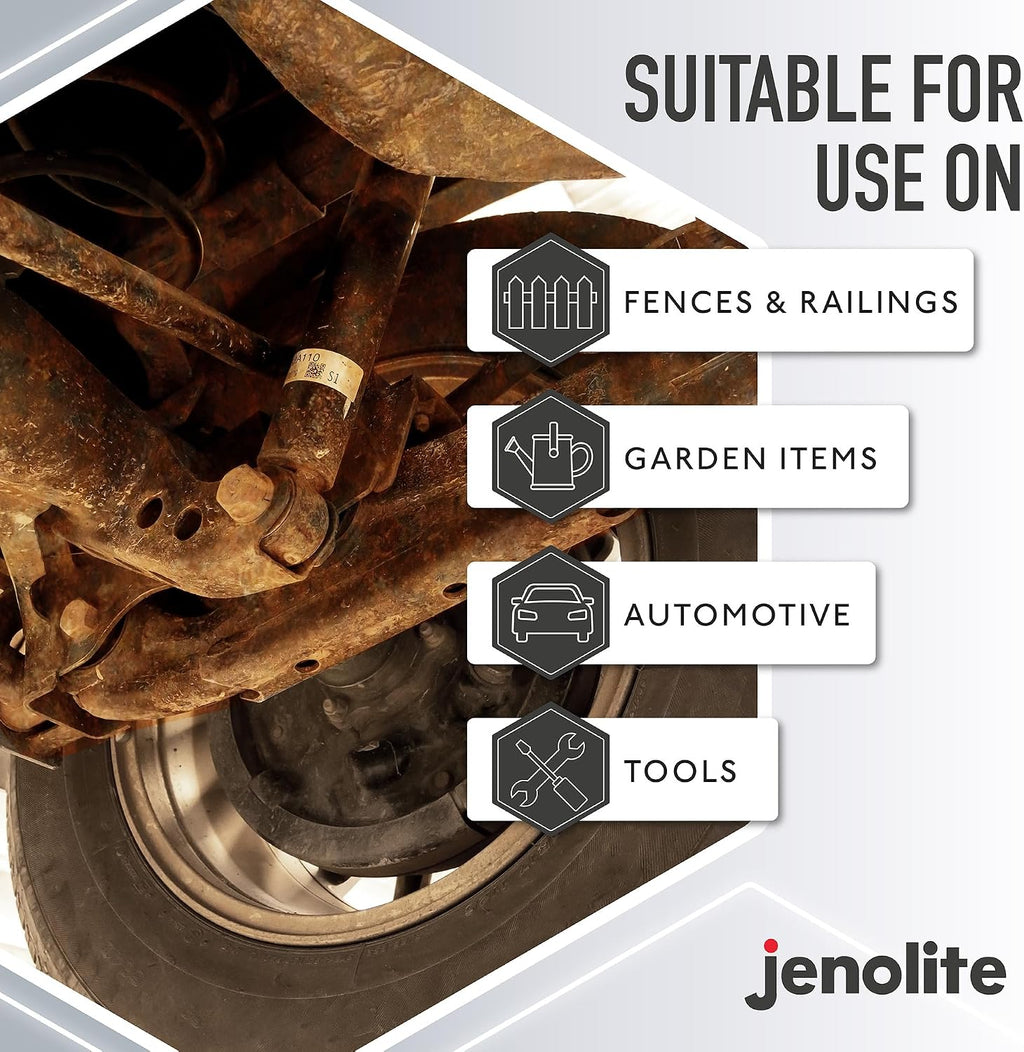 JENOLITE Rust Converter Spray 500ml - Aerosol Rust Treatment for Metal