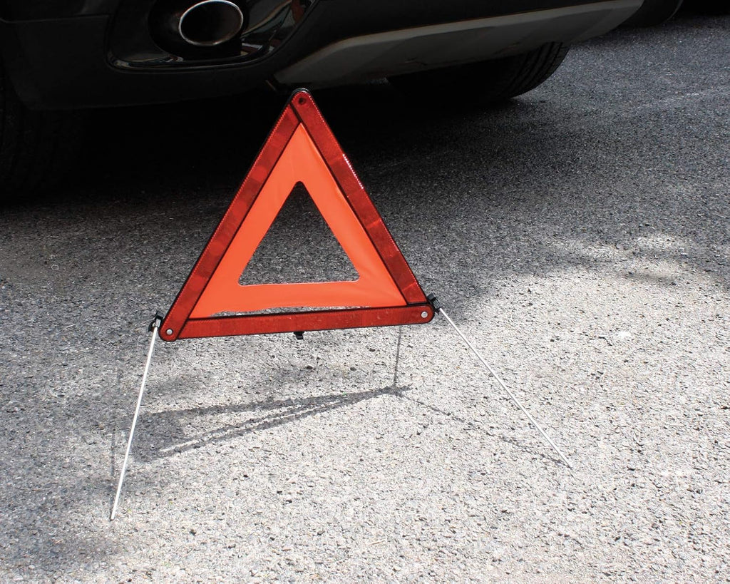 Safety First Aid HypaDrive Safety Red Warning Triangle, Foldable with Case