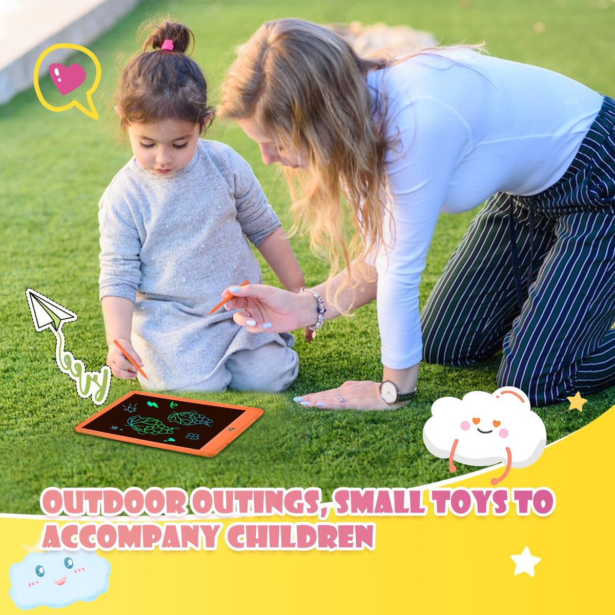 EooCoo Kids LCD Writing Tablet, Stocking Stuffers for Toddler, Travel Toys