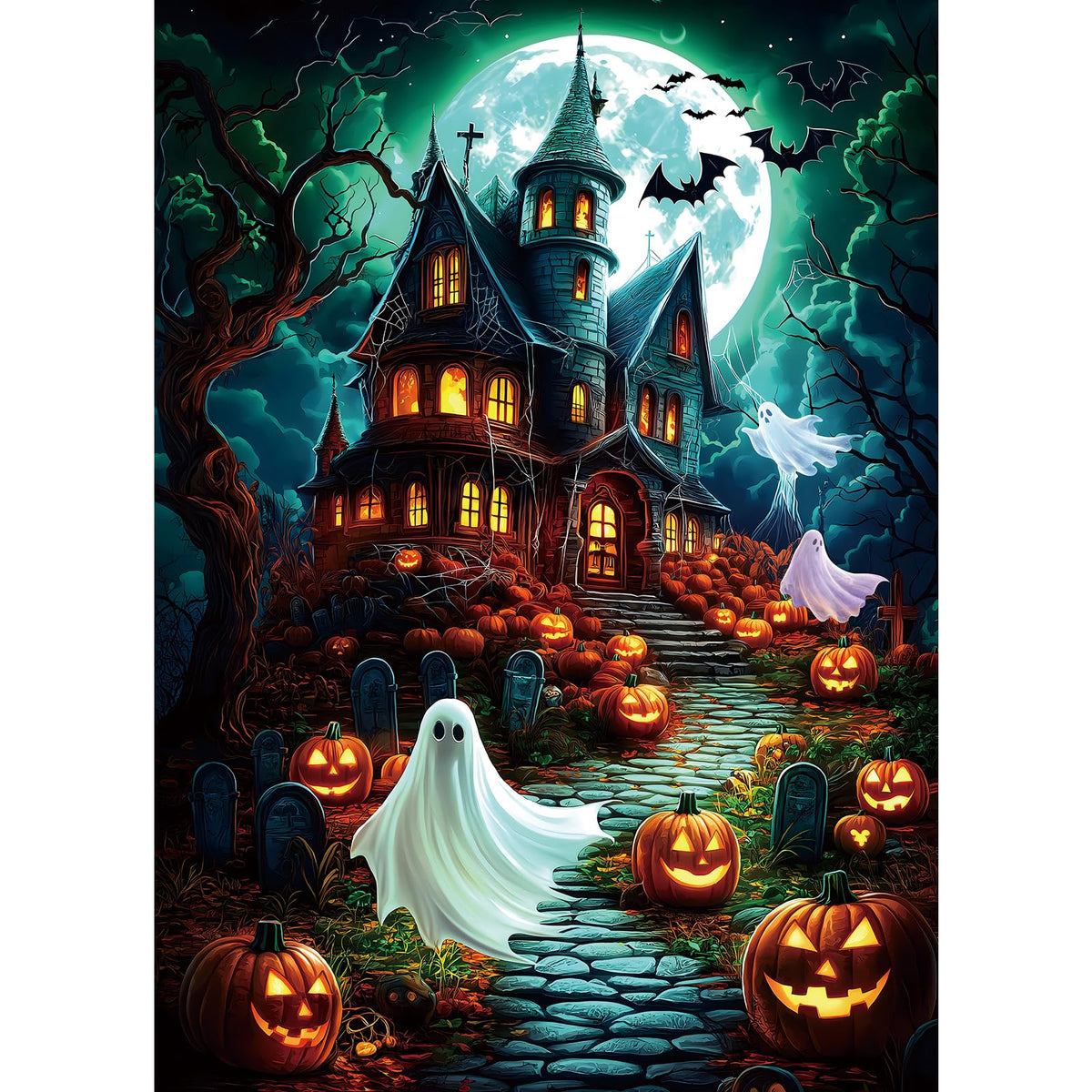 Blueforest Halloween Haunted Mansion Puzzles for Adults 1000 Pieces
