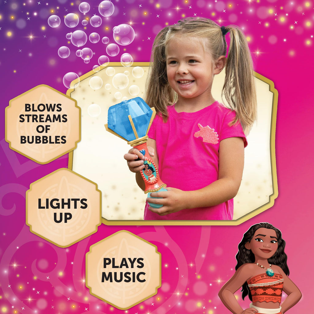 Little Kids Disney Mickey Mouse Light and Sound Musical Bubble Wand, Includes Bubble Solution, Multi (20511)