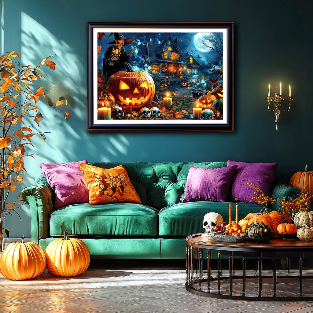 Blueforest Halloween Haunted Mansion Puzzles for Adults 1000 Pieces