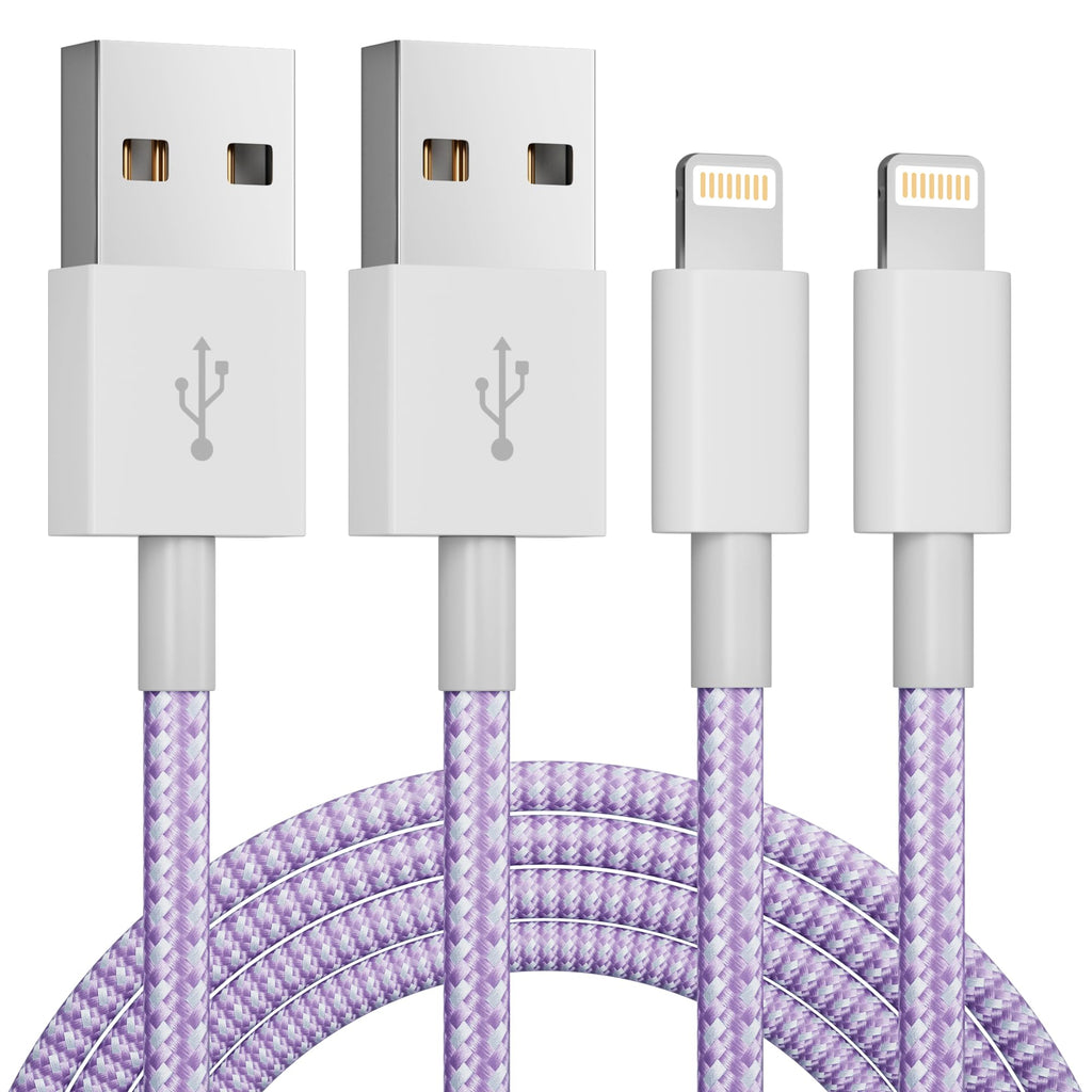 2Pack 1M iPhone Charger Cable[Apple MFi Certified] USB to Lightning Cable