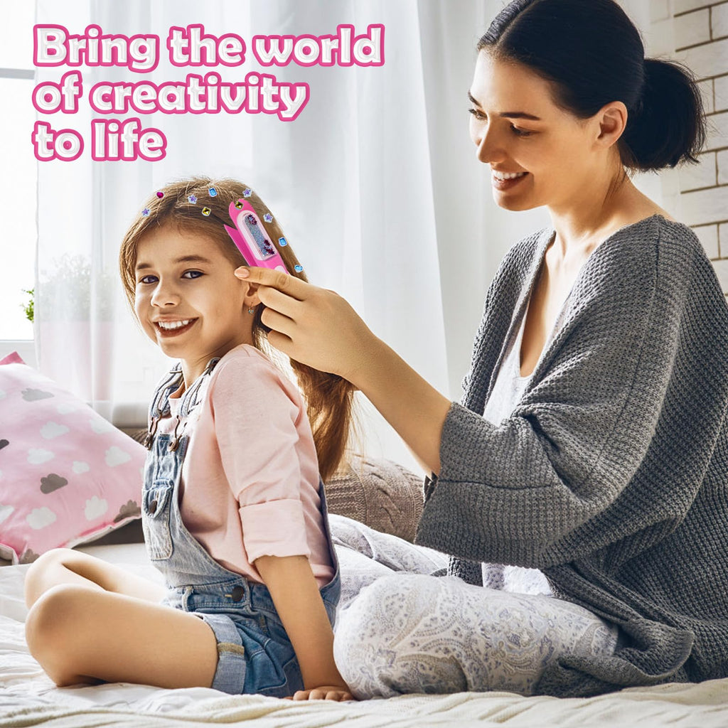 kidzkube Hair Gem Stamper Kit, Birthday Toys for Girls Ages 3-12