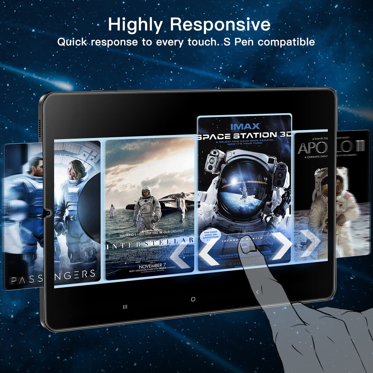 JETech Screen Protector for Samsung Galaxy Tab S8 Ultra 14.6", 2-Pack
