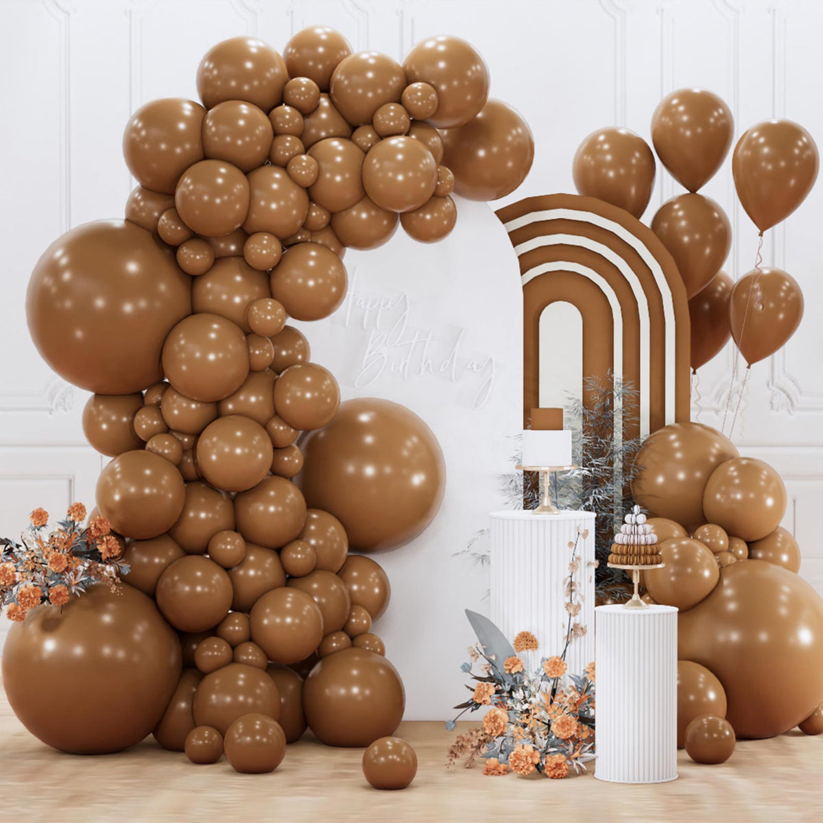 PartyWoo Baby Pink Balloons 152pcs Pastel Pale Light Pink Different Sizes