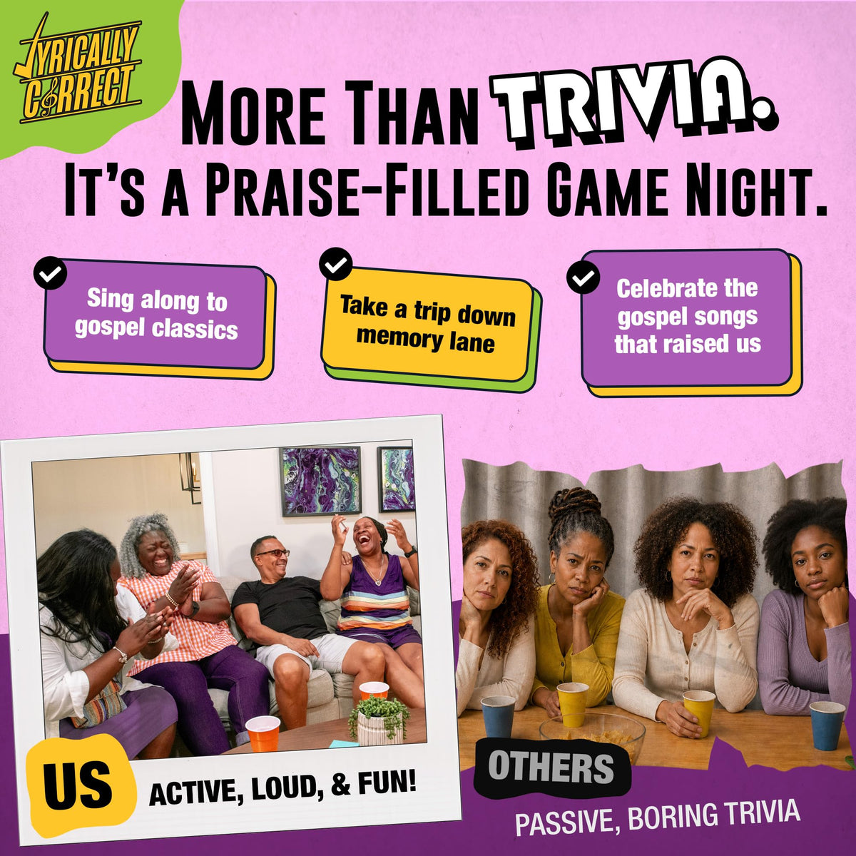 Lyrically Correct '90s & 2000s Pop Edition – Music Trivia Family Card Game