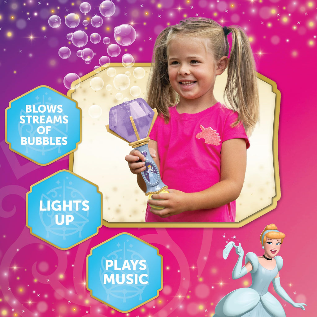 Little Kids Disney Mickey Mouse Light and Sound Musical Bubble Wand, Includes Bubble Solution, Multi (20511)