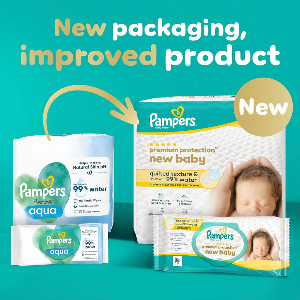 Pampers New Baby Wipes, 180 Count