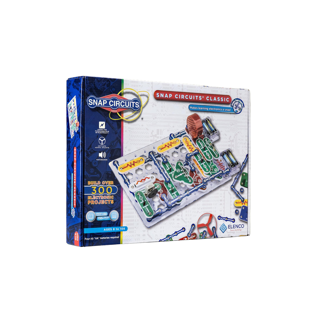 SNAP CIRCUITS Jr. SC-100 STEM Electronics Kit, 100+ Projects, Ages 8+
