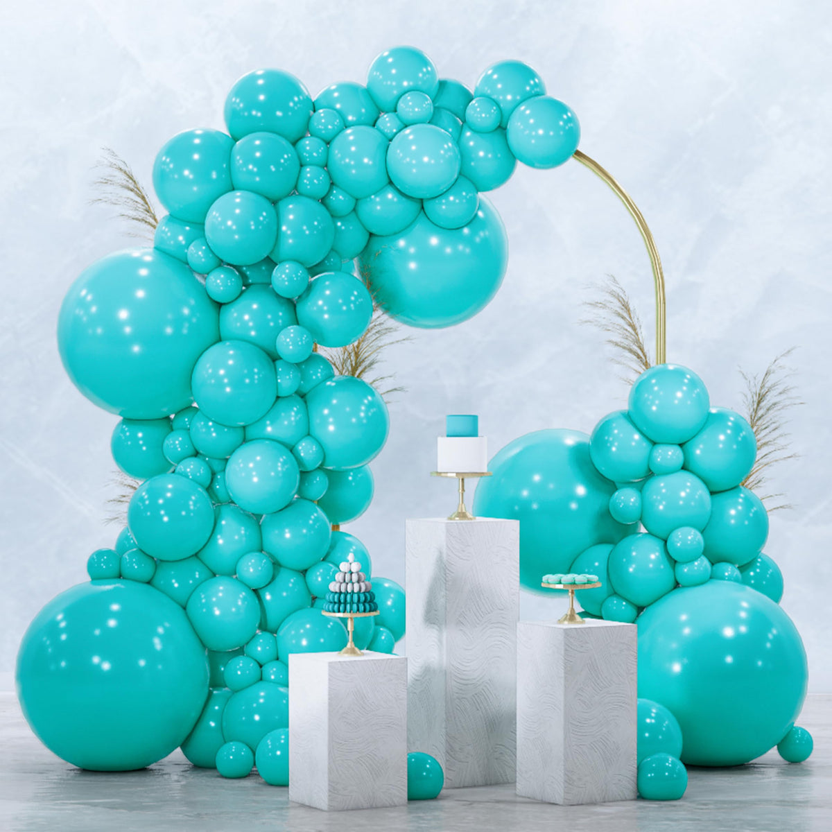 PartyWoo Dark Purple Balloons 120pcs Royal Purple Color Different Sizes