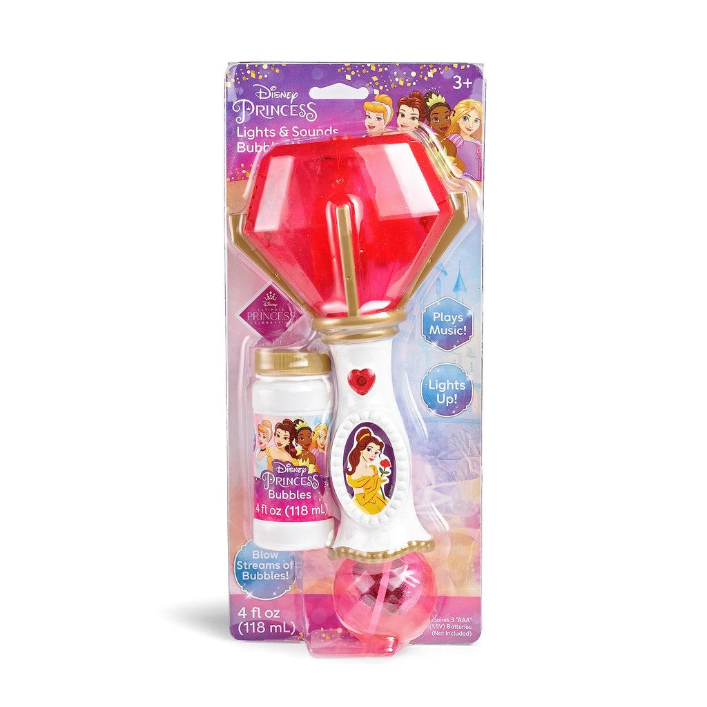 Little Kids Disney Mickey Mouse Light and Sound Musical Bubble Wand, Includes Bubble Solution, Multi (20511)