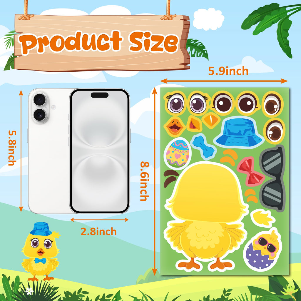 48 Sheets Pumpkin Face Stickers Kids Halloween Party Favors Crafts