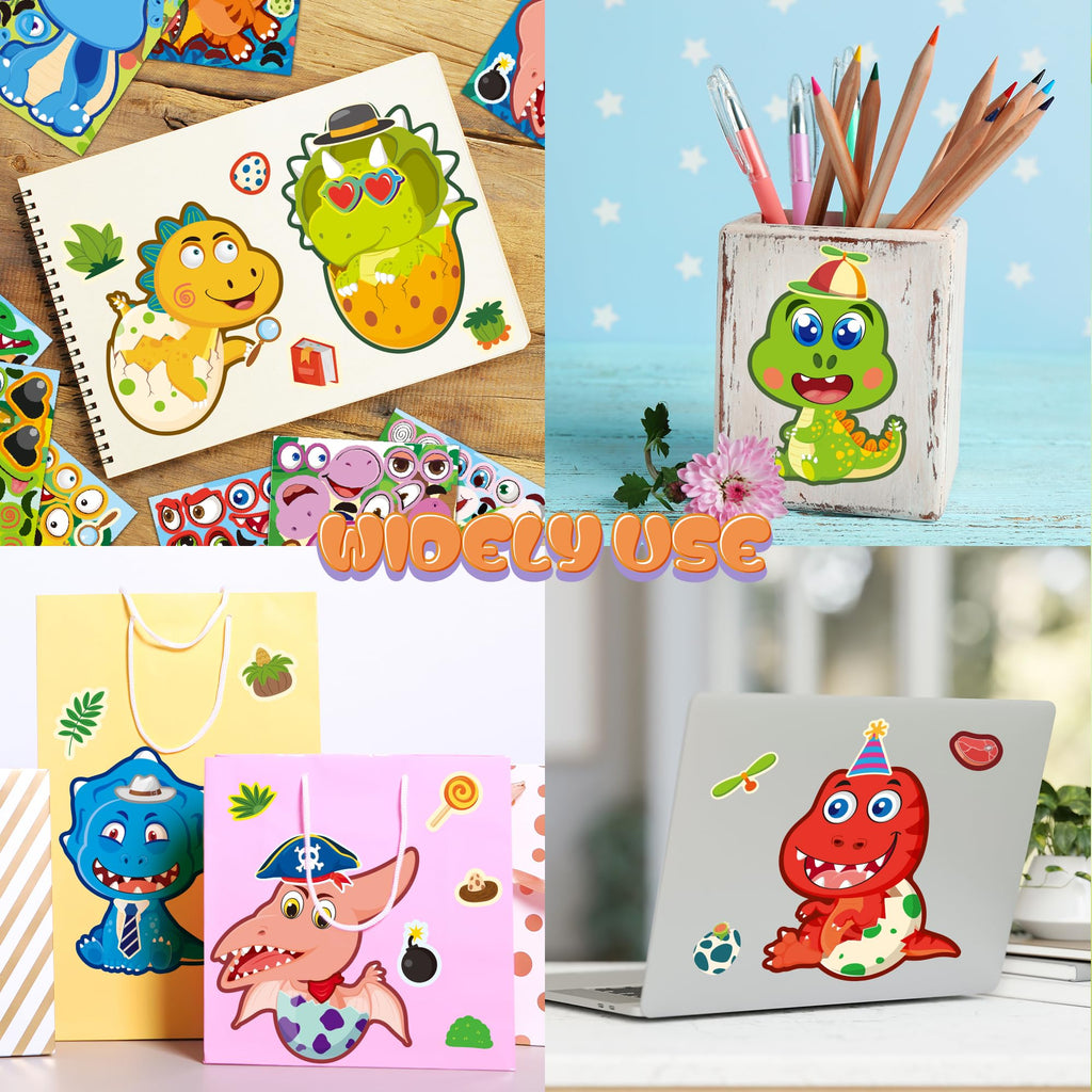 48 Sheets Pumpkin Face Stickers Kids Halloween Party Favors Crafts