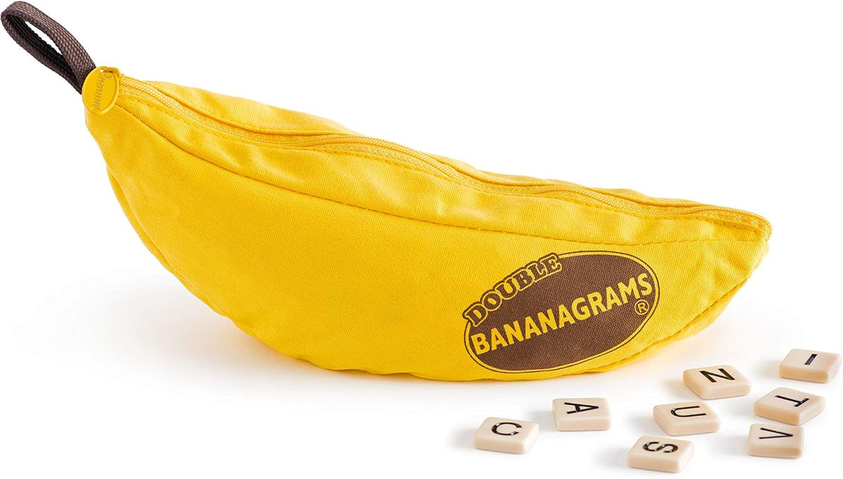 Double Bananagrams Word Game, 2X Tiles for Up to 16 Players