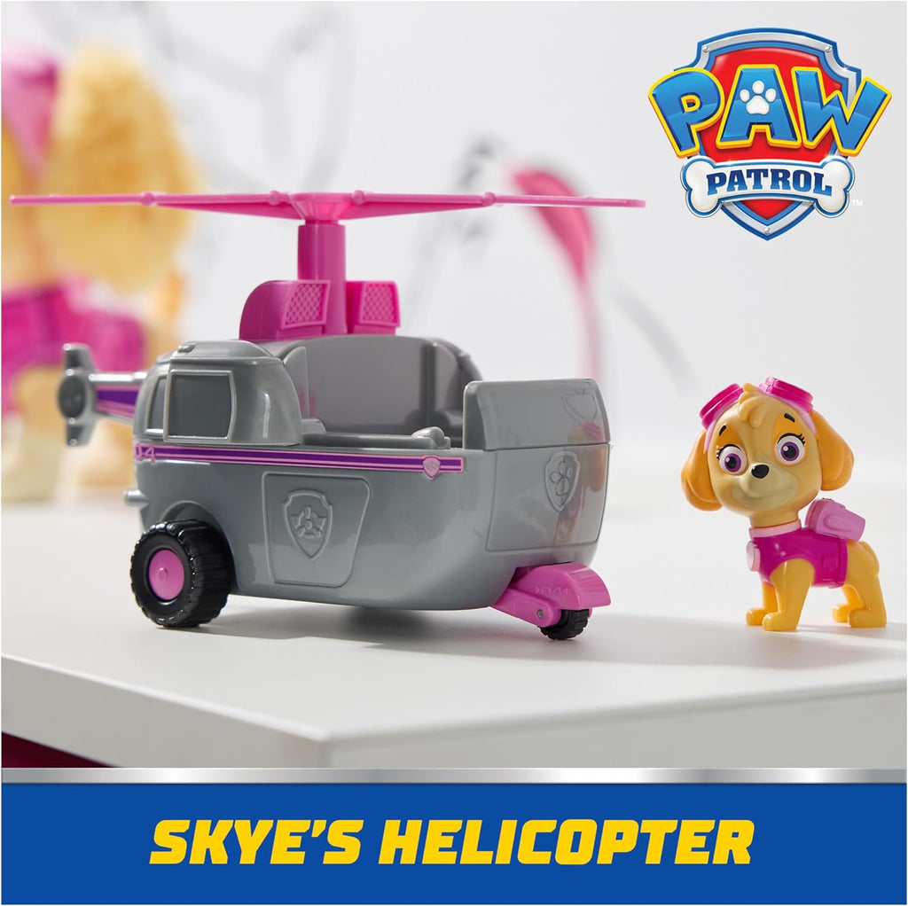 Paw Patrol, Skye’s Helicopter, Toy Vehicle with Collectible Action Figure