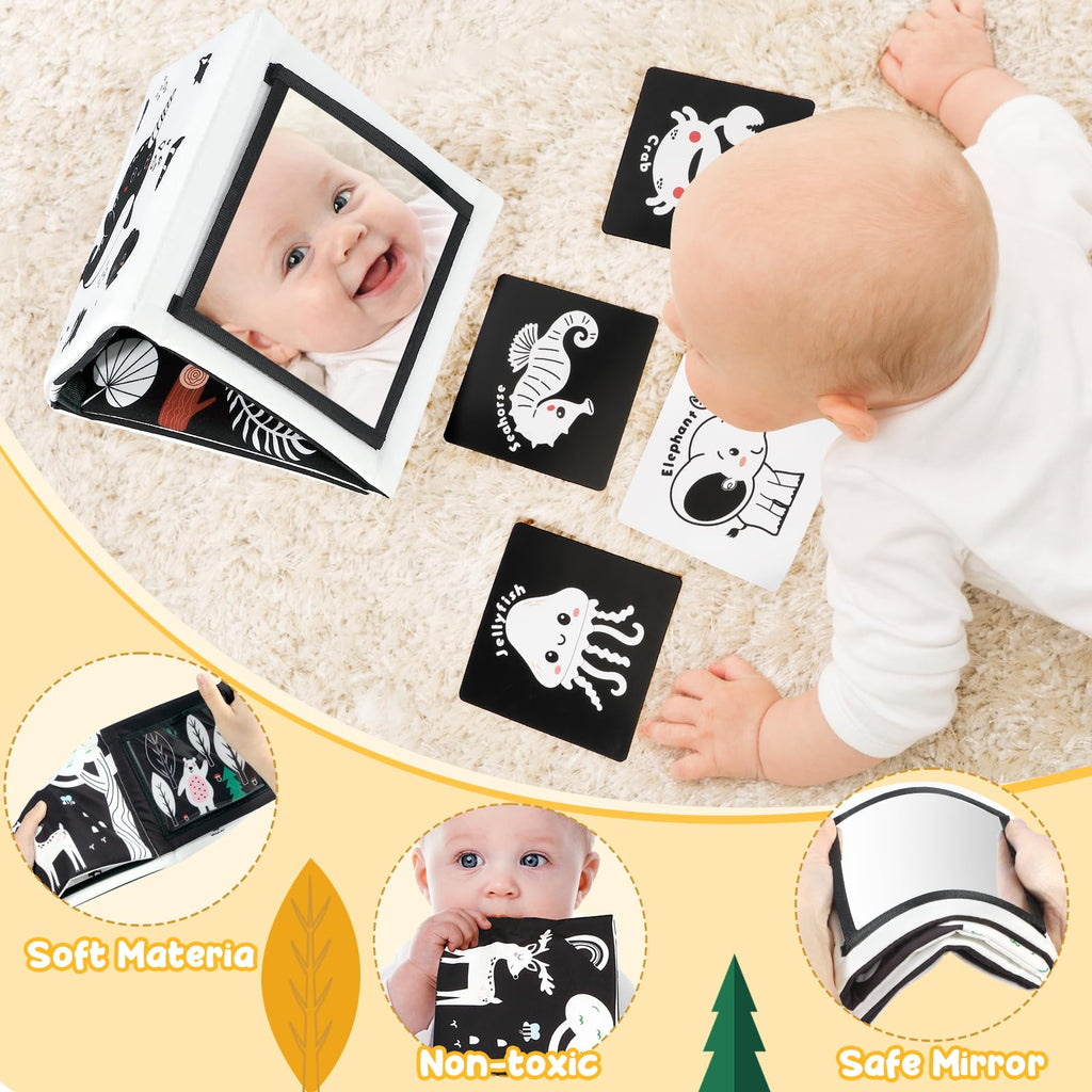 URMYWO Baby Toys, Black and White Sensory Toys Brain Development