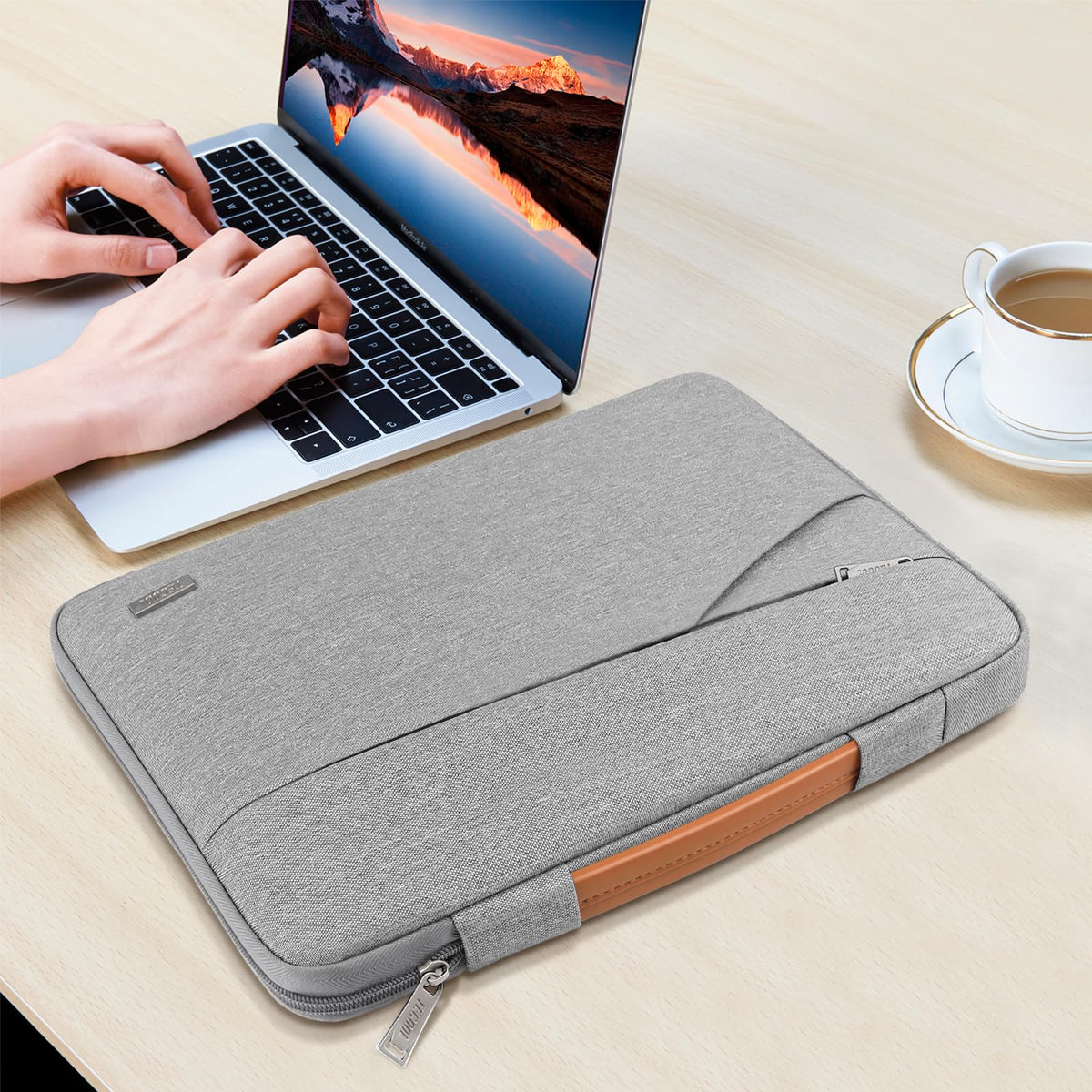 TECOOL 14 Inch Laptop Sleeve Protective Case Waterproof Computer Case