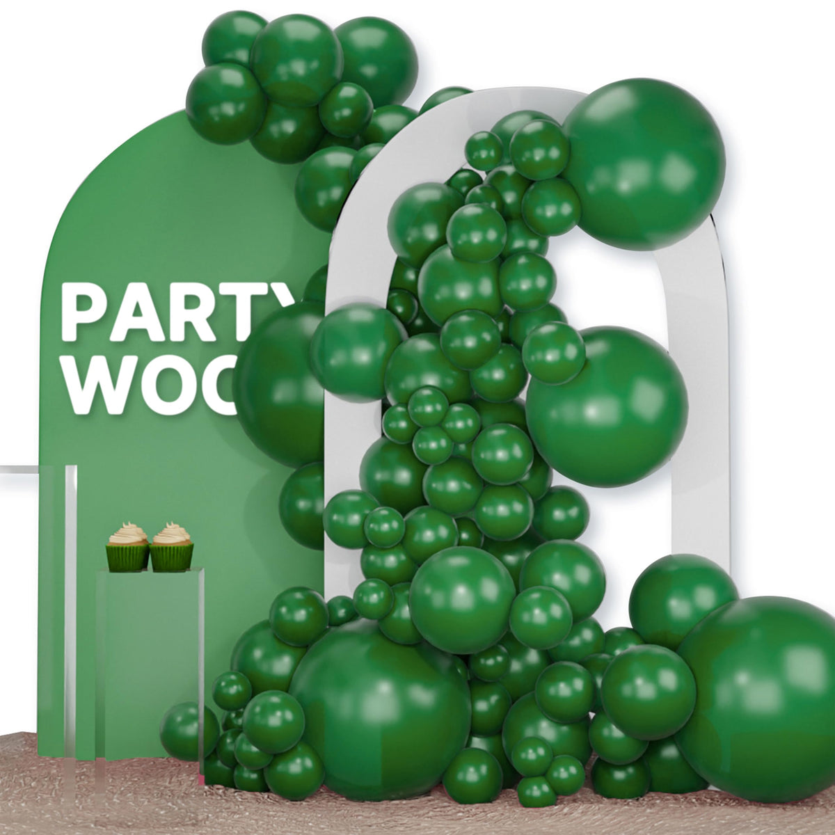 PartyWoo Dark Purple Balloons 120pcs Royal Purple Color Different Sizes