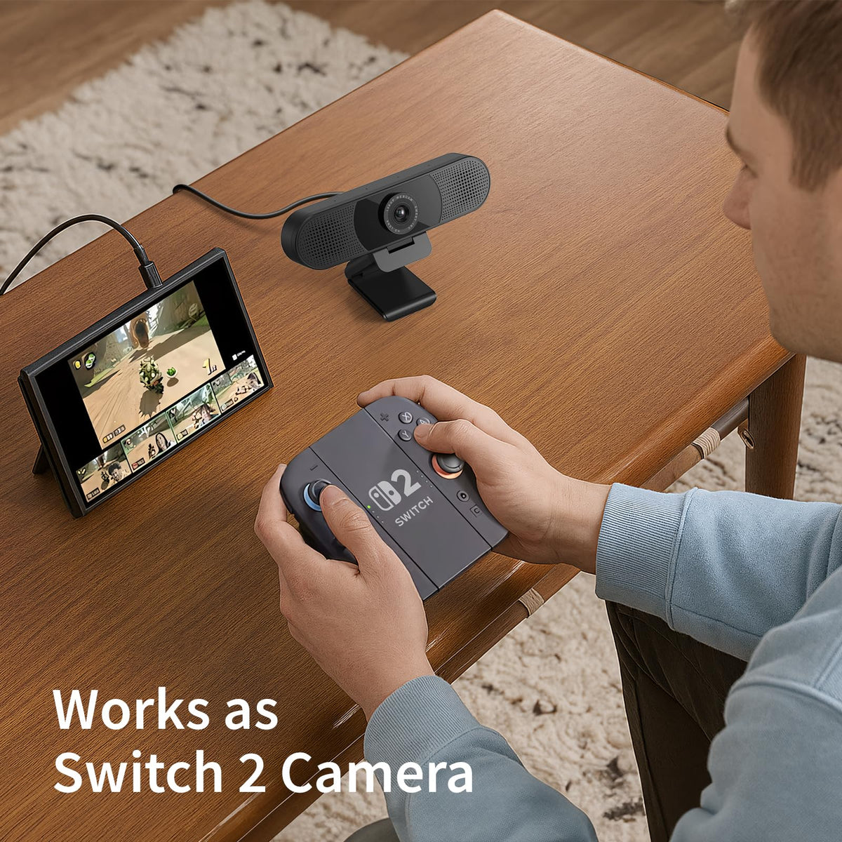EMEET S600 4K Webcam for Streaming - Sony 1/2.55'' Sensor, PDAF Autofocus, 1080P@60FPS, 2 Noise Reduction Mics, Built-in Privacy Cover, 73° FOV, Streaming Camera for Live Commerce/Gaming/Beauty