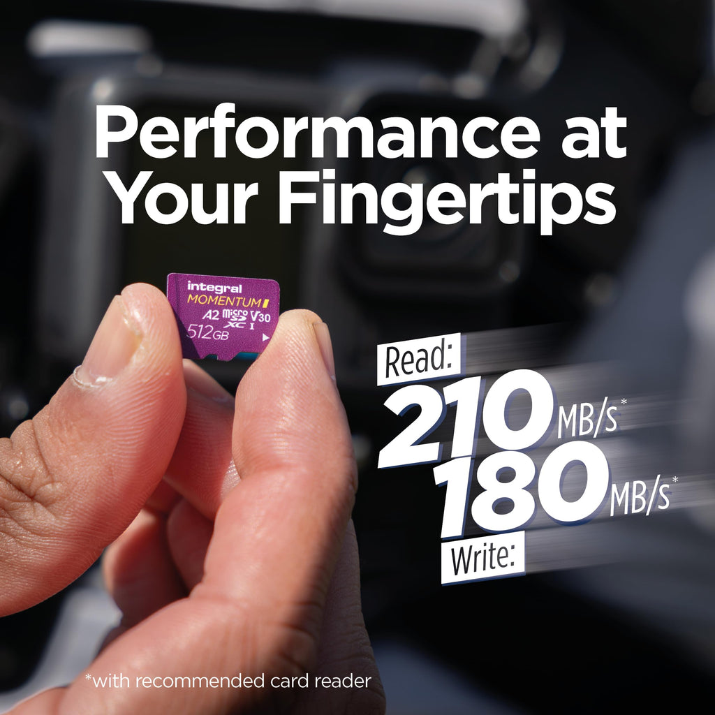 Integral 256GB Gamer's Edge X Micro SD Express Card for Nintendo Switch 2, up to 890MB/s Read, 750MB/s Write, 4K Video, A1, NVMe PCIe, High-Speed Gaming, Reduce Download Times, Ultra-fast Storage