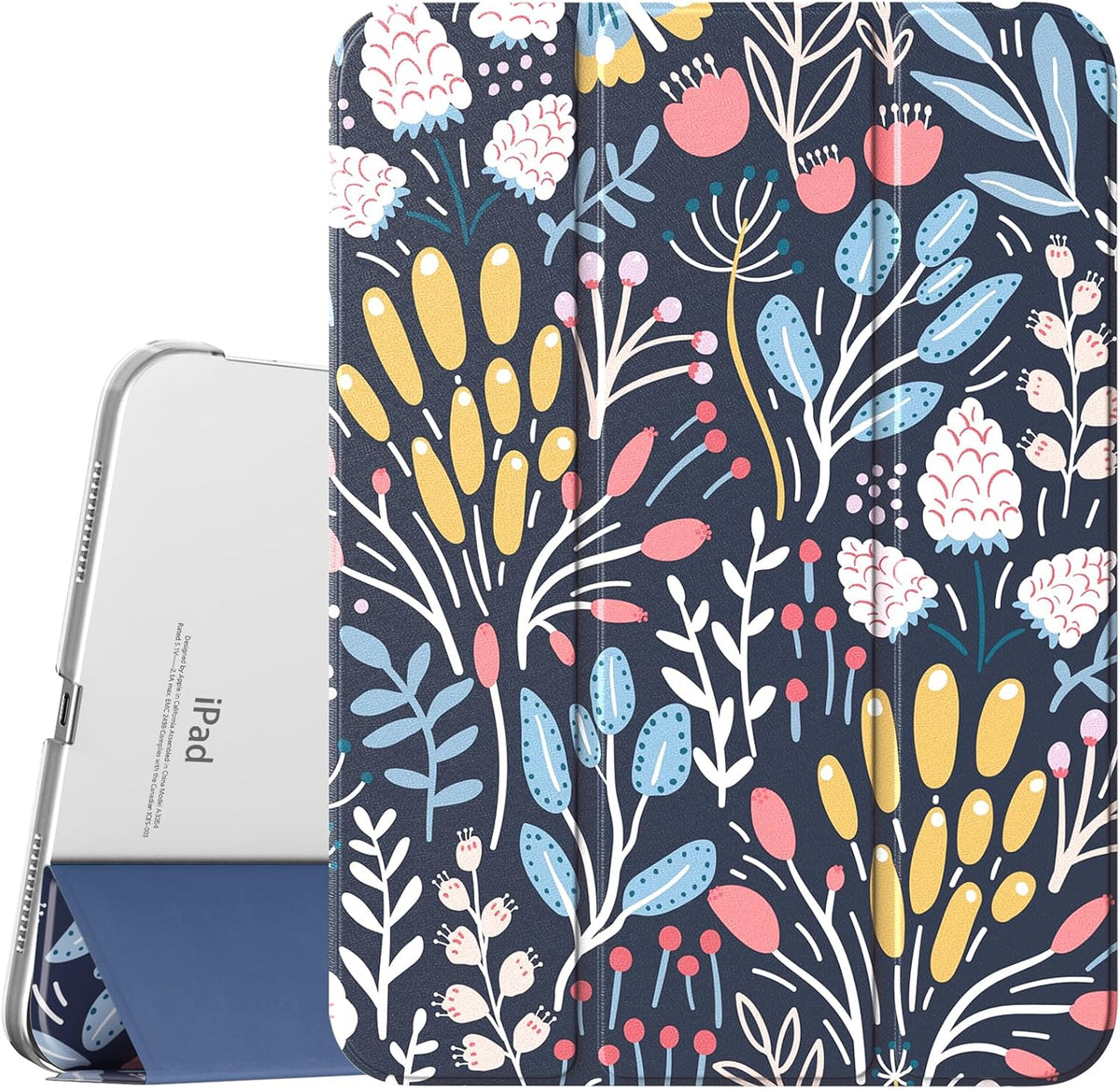 TiMOVO Case for iPad A16 11th Gen 11"/10th Gen 10.9", Colorful Flower