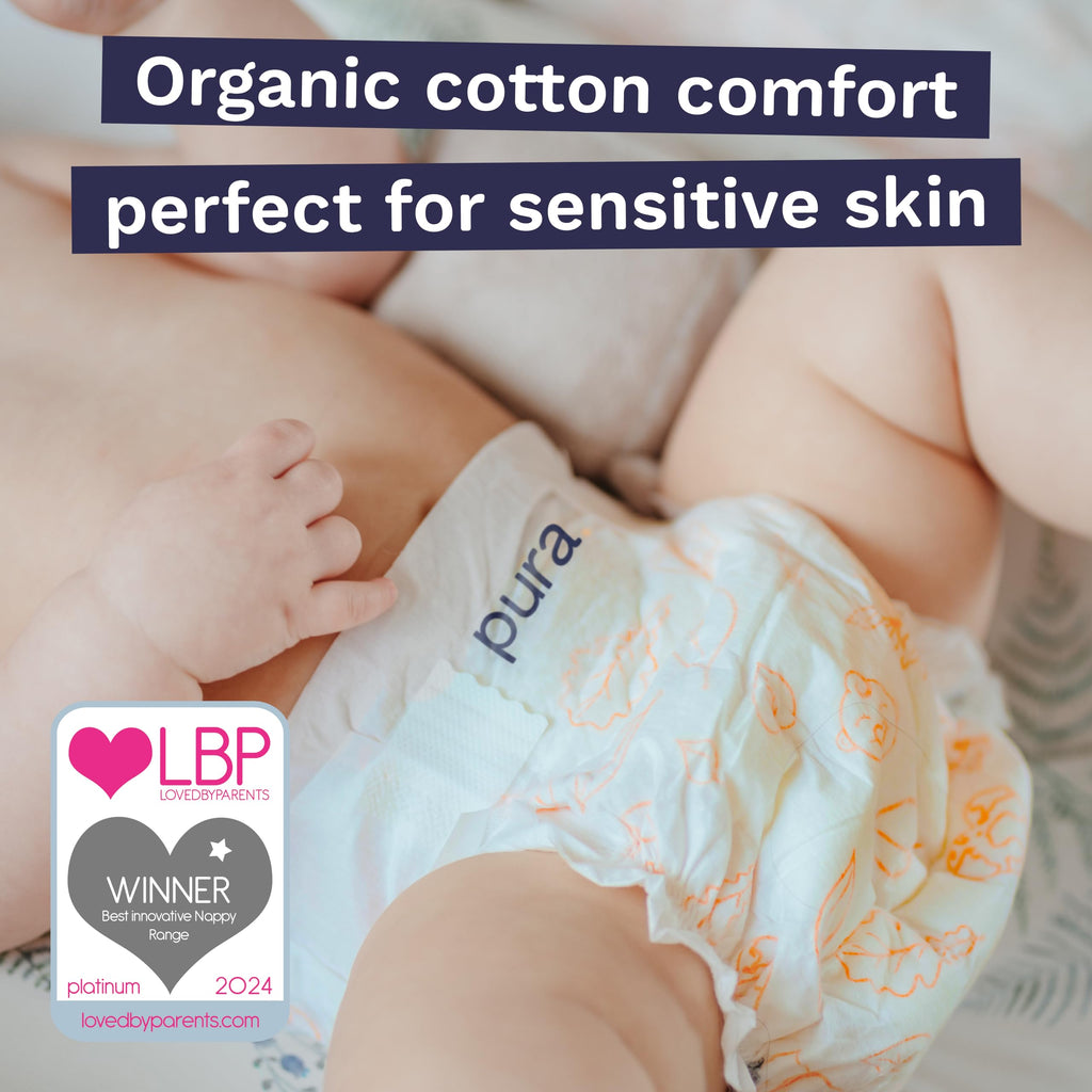 Pura Nappy Size 5 (11–16kg) 132 Count Sensitive Skin