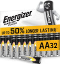 Energizer Alkaline Power - AA Batteries (32 Pack) Up To 50% Longer Lasting