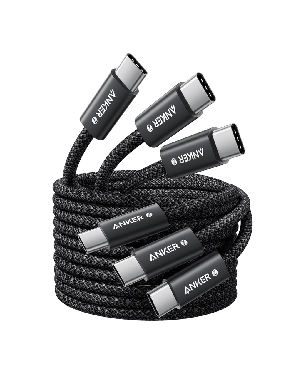 Anker 240W Zolo USB C to USB C Cable (3Pack,1.5m), USB C Charger Cable