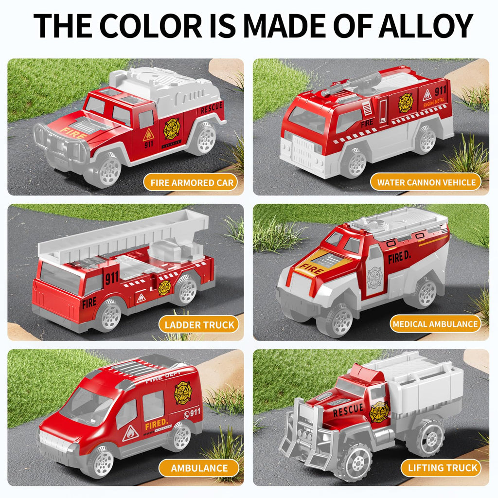 NIPLOOOW Kids Boys Construction Truck Vehicle Toy Set with Play Mat and Die-Cast Toy Car, Transport Carrier Truck for Kids 3-5, Birthday Gifts Toys for 3-8 Year Old Boys
