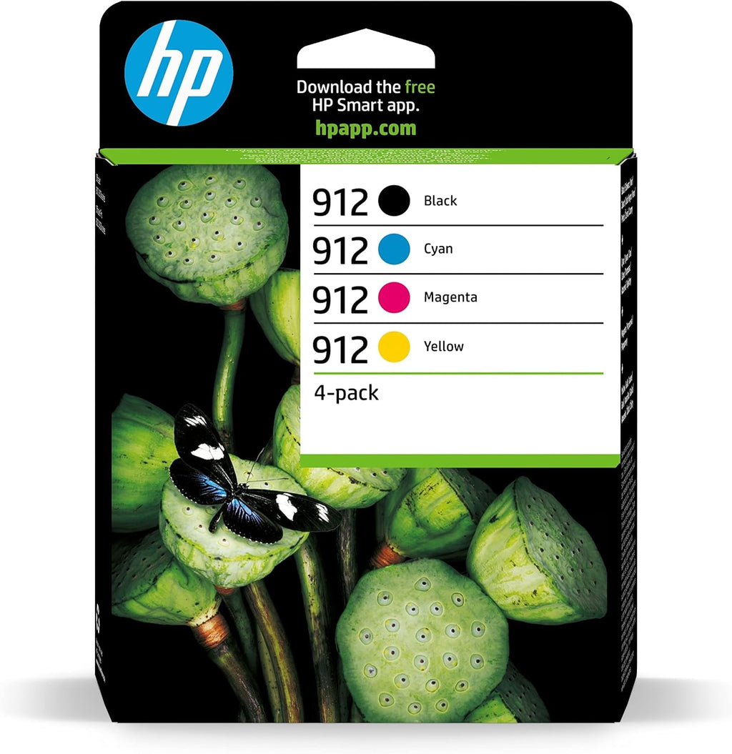 HP 912 4-Pack Black/Cyan/Magenta/Yellow Original Ink Cartridge