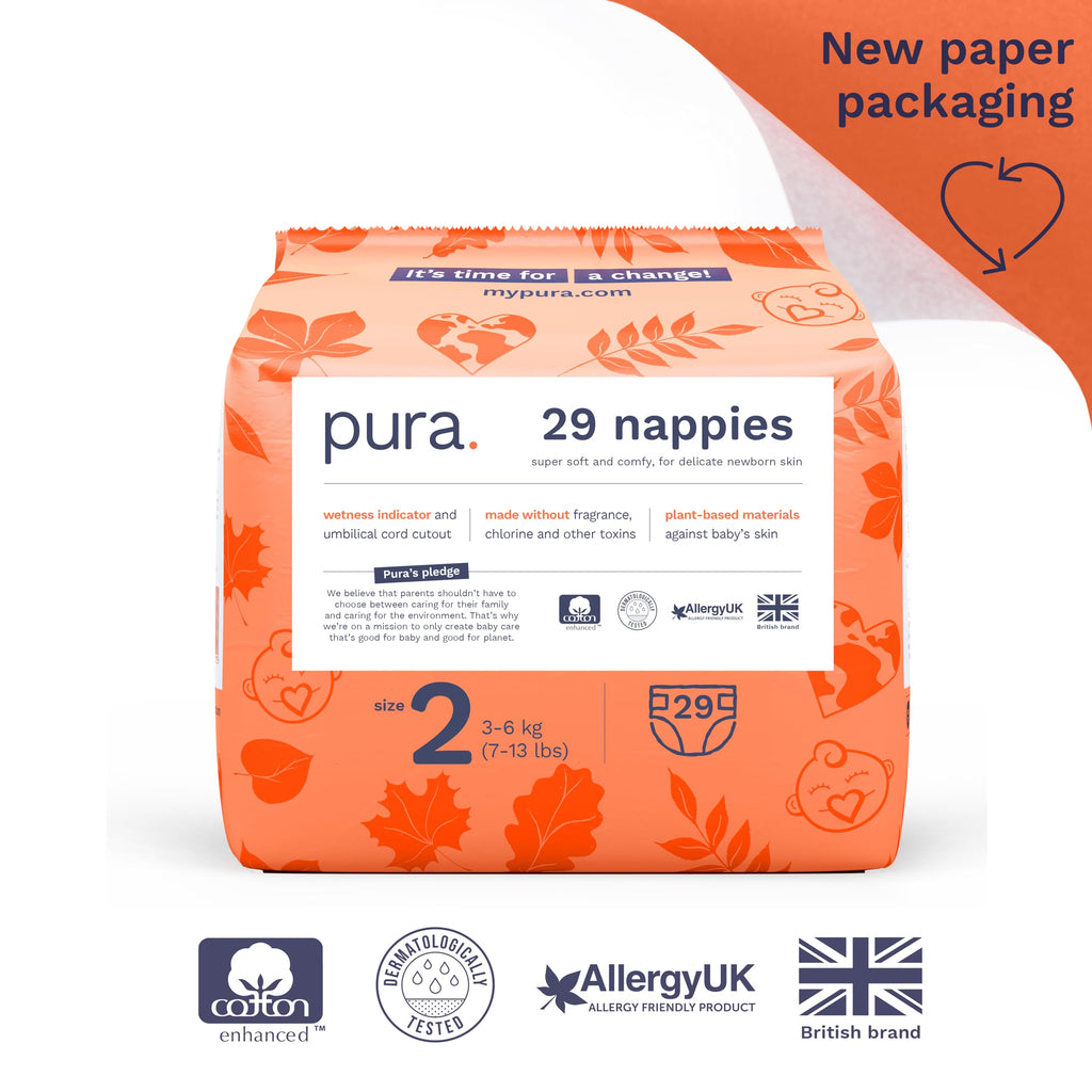 Pura Nappy Size 5 (11–16kg) 132 Count Sensitive Skin